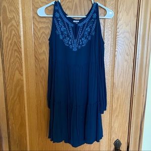 Long sleeve Off the shoulder tiered dress